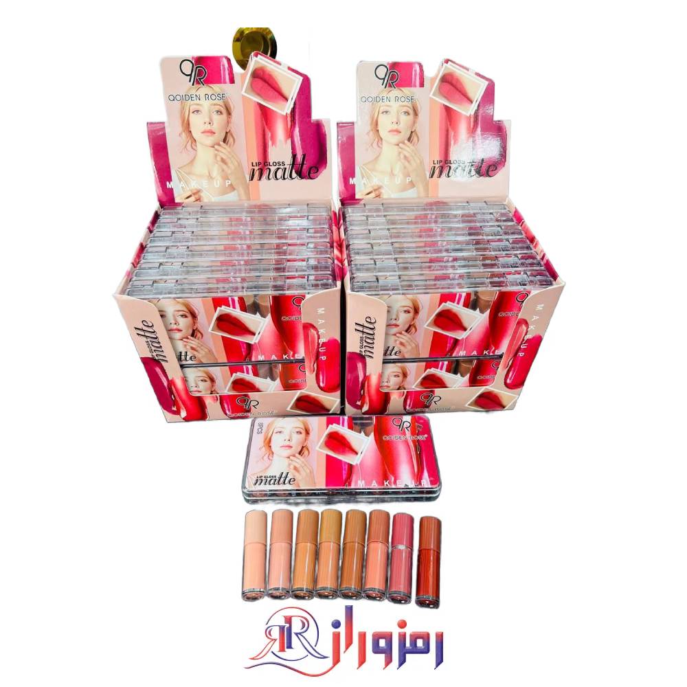 رژلب مایع گلدن رز پک 8 عددی ، خرید و قیمت رژلب مایع گلدن رز پک 8 عددی ، رژلب مایع